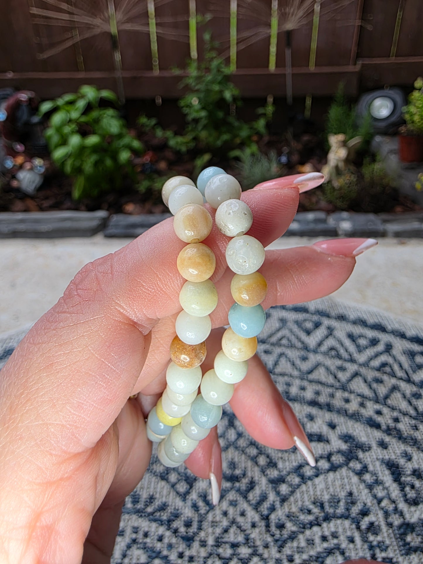 Amazonite Beaded Bracelet 6mm