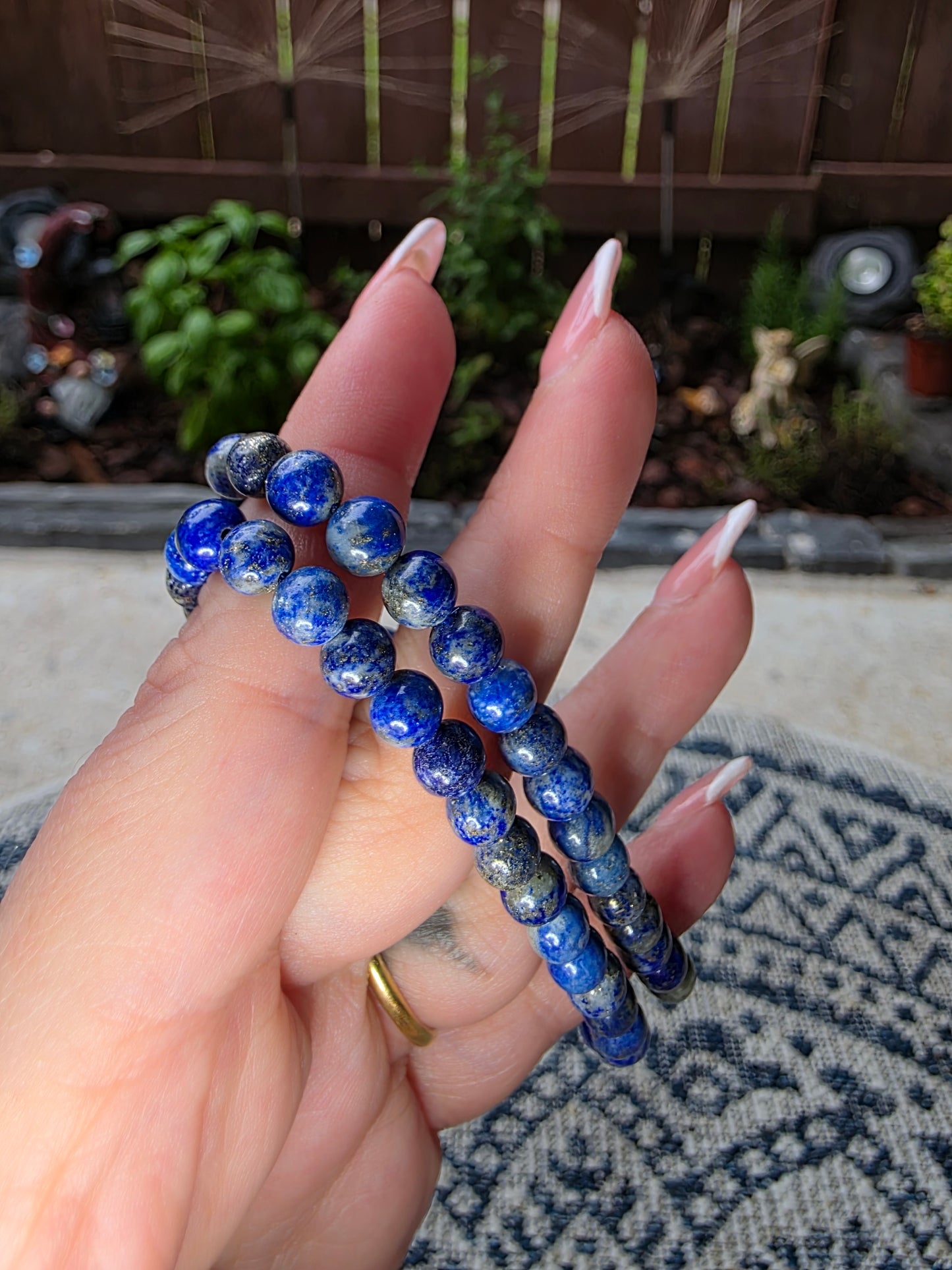 Lapis Lazuli Beaded Bracelets 6mm