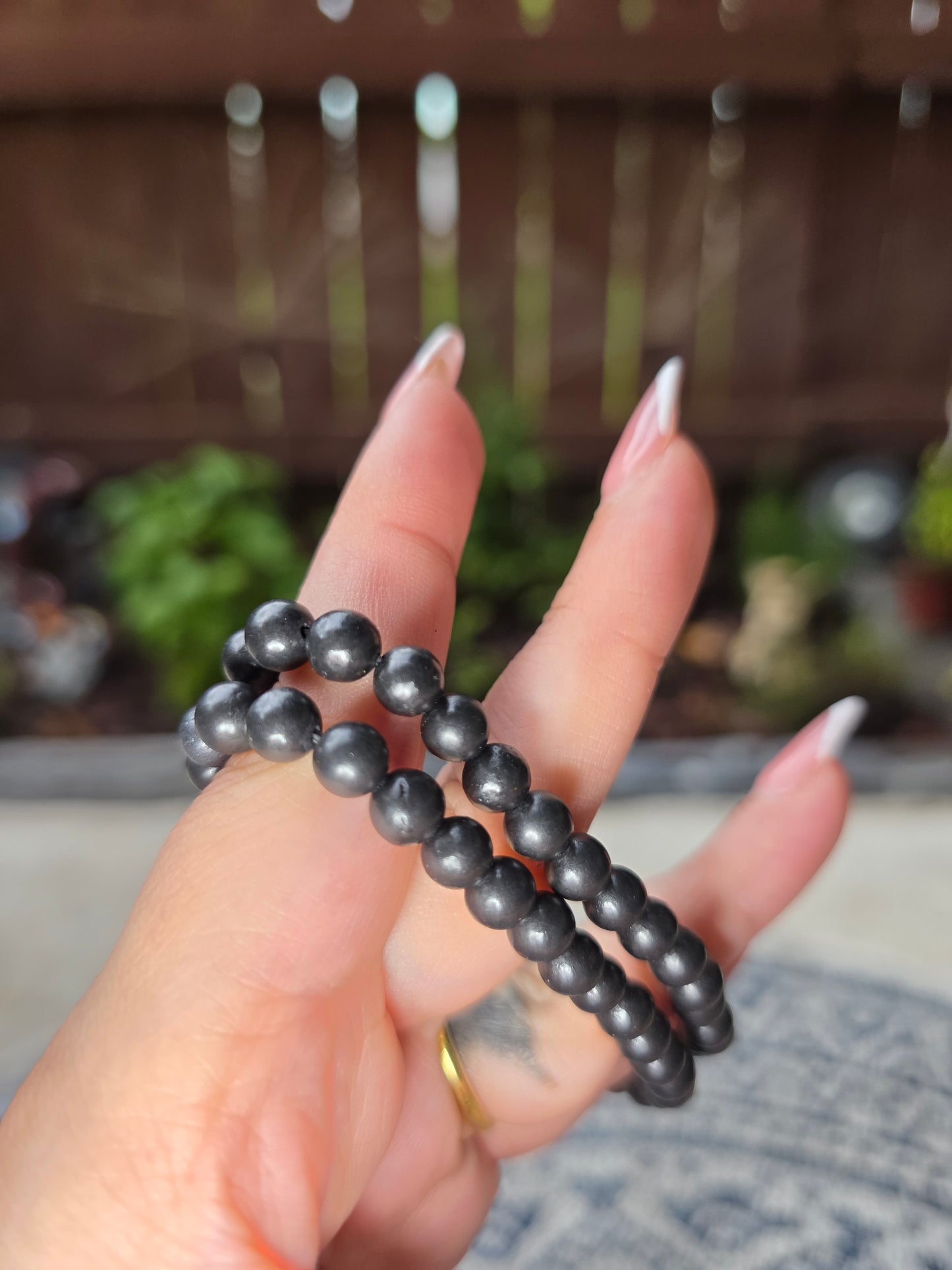 Shungite Beaded Bracelets 6mm