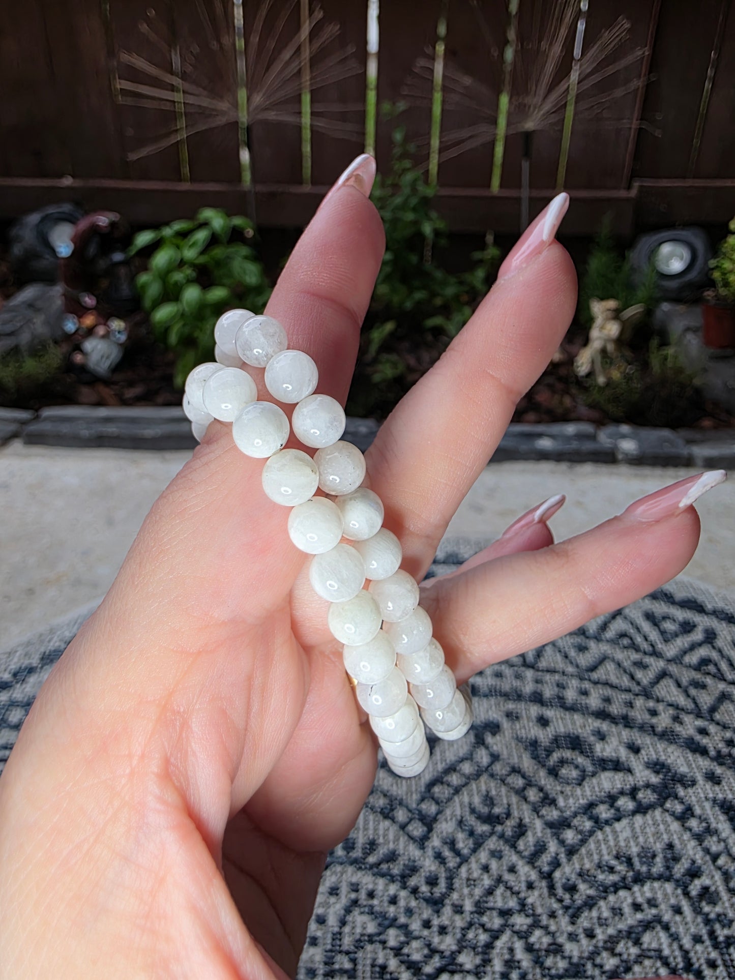Rainbow Moonstone Beaded Bracelets 6mm