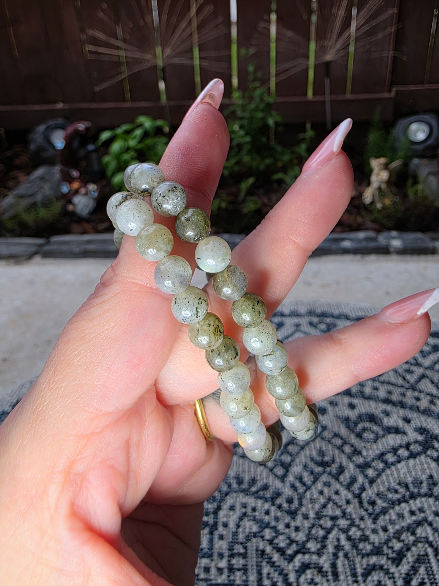 Labradorite Beaded Bracelets 6mm