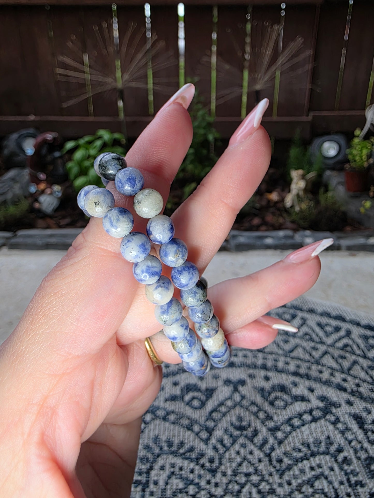 Sodalite Beaded Bracelet 6mm