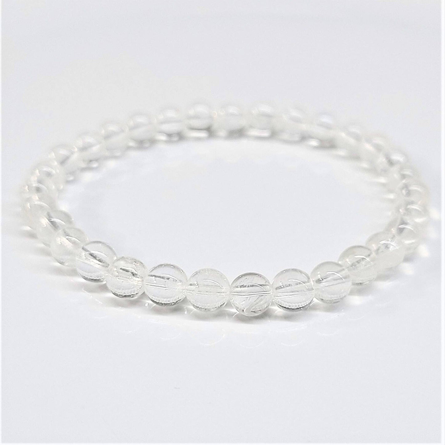 Clear Quartz Beaded Bracelets 6mm