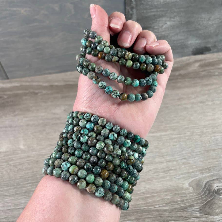 Turquoise Beaded Bracelet 6mm
