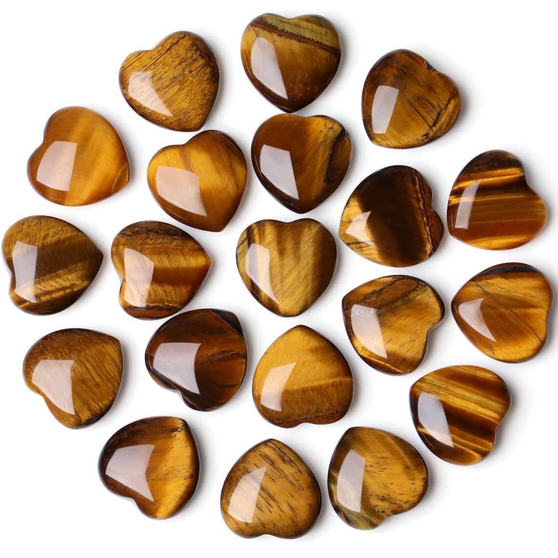 Tiger's Eye Mini Heart