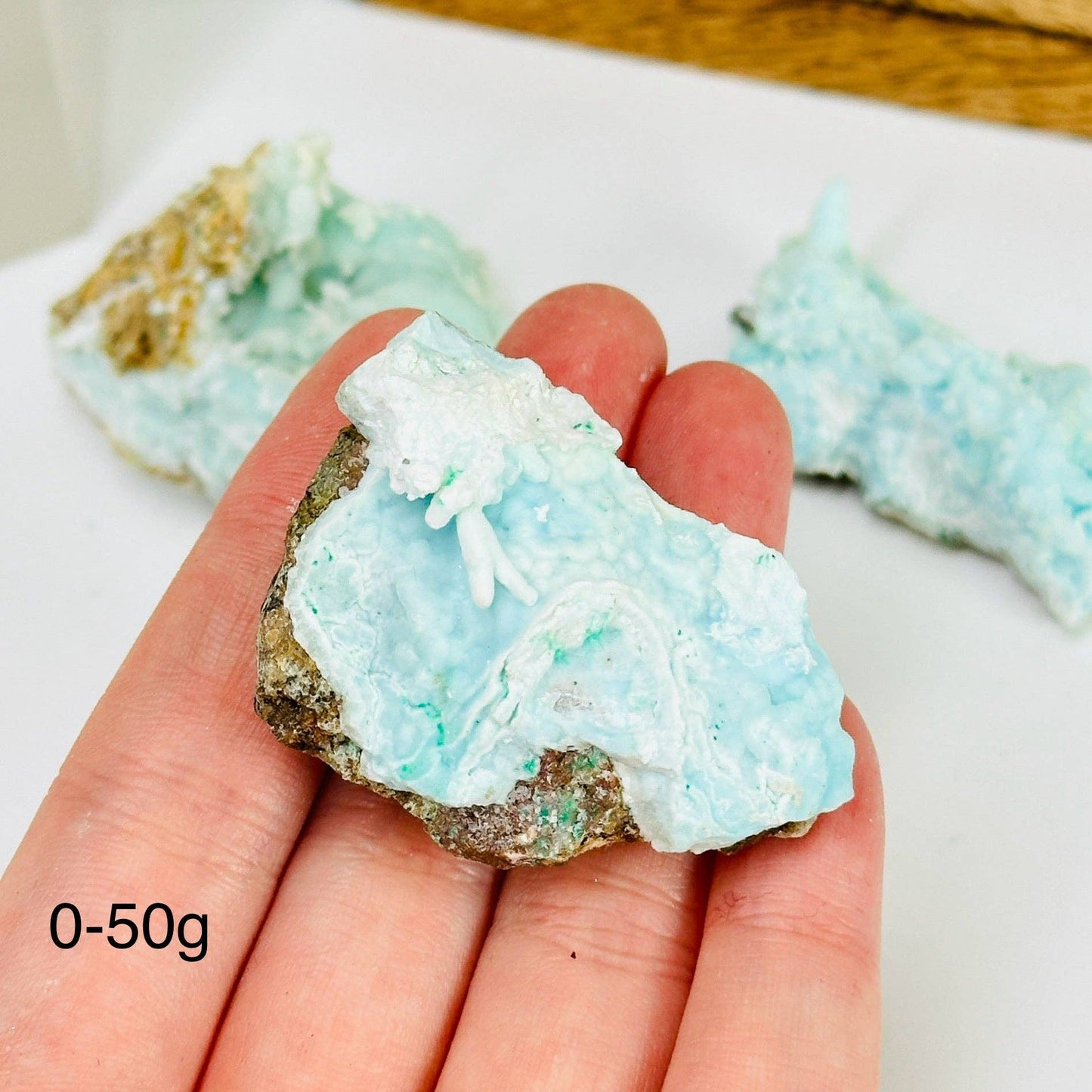 Blue Aragonite Crystal Cluster - Small