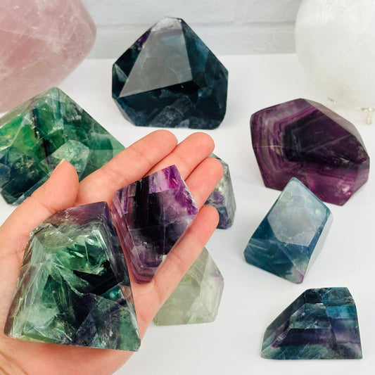 Rainbow Fluorite AA Grade Freeform
