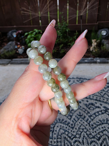 Labradorite Beaded Bracelets 6mm