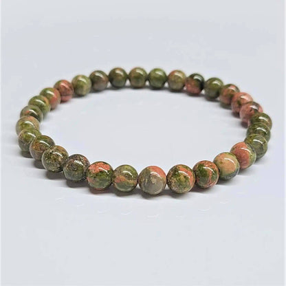 Unakite Beaded Bracelets 6mm