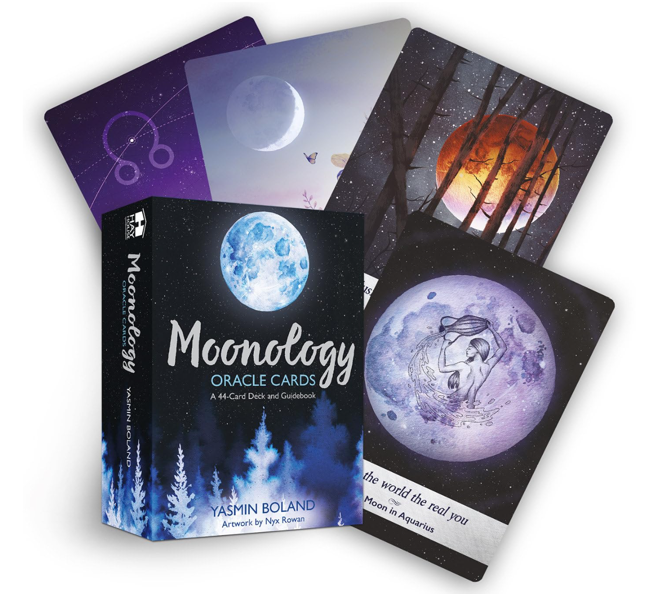 Moonology Oracle Cards: A 44-Card Moon Astrology Oracle Deck and Guidebook