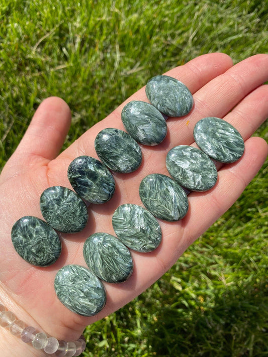 Seraphinite Cabochon Stone